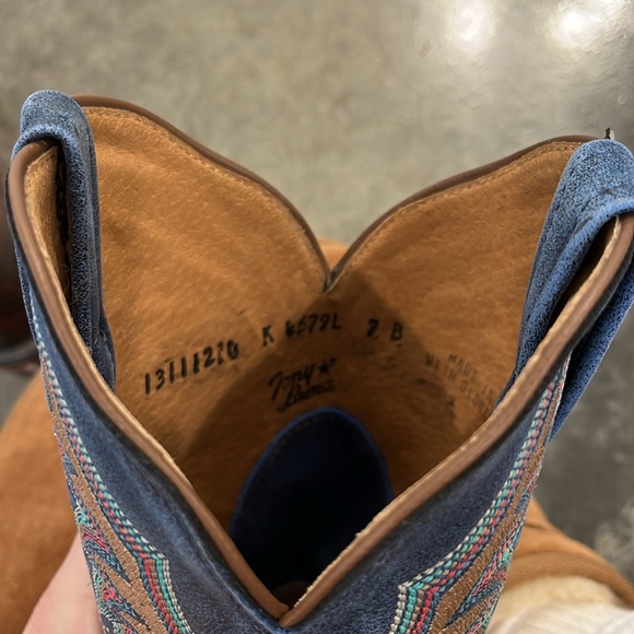 Tony Lama Womens Boots 7B Square Toe Leather - Picture 6 of 7